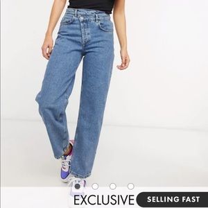 NWT ASOS Jeans collusion 90’s baggy dad SIZE 34